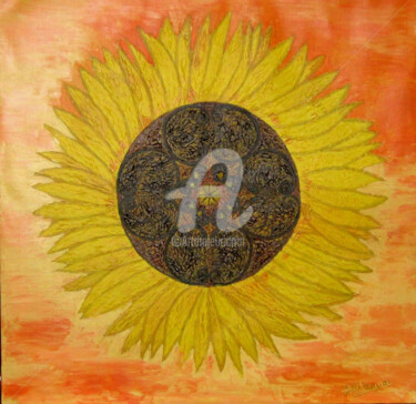 Pintura intitulada "Tourne-Sol" por Atchama, Obras de arte originais, Acrílico