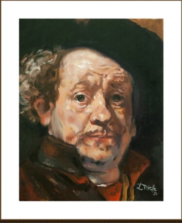 Painting titled "Retrato pintura a ó…" by Luis Mielle, Original Artwork, Oil