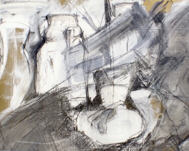 Schilderij getiteld "frei-nach-morandi-2…" door Helene Hohmann, Origineel Kunstwerk, Acryl