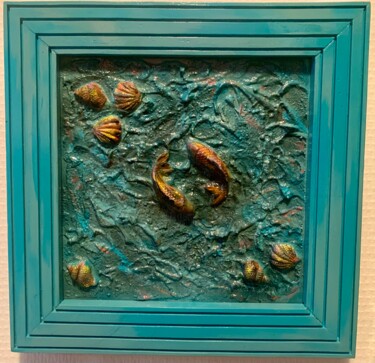 Картина под названием "Valse de mer" - Atelier Jys, Подлинное произведение искусства, Акрил