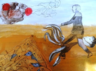 Malerei mit dem Titel "STAGE COLLAGE - Eli…" von Atelier Linea, Original-Kunstwerk