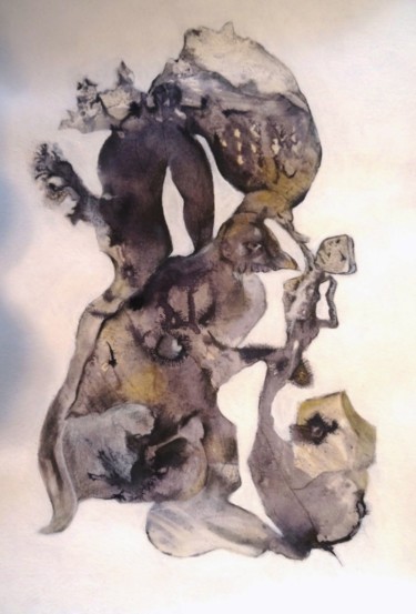 Pittura intitolato "dessin contemporain…" da Atelier Linea, Opera d'arte originale