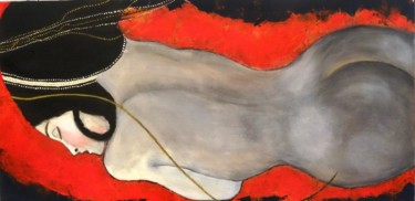 Malerei mit dem Titel "D'après Klimt - Chr…" von Atelier Linea, Original-Kunstwerk