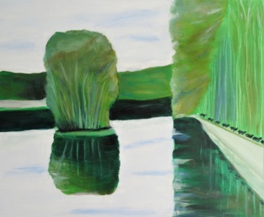 Peinture intitulée "paysage huile - Cha…" par Atelier Linea, Œuvre d'art originale, Huile