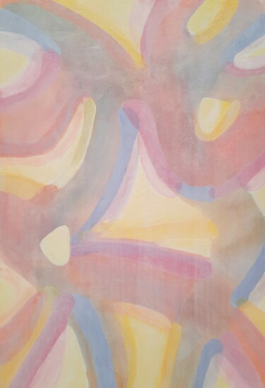Malerei mit dem Titel "Marie-Noelle, abstr…" von Atelier Linea, Original-Kunstwerk, Acryl
