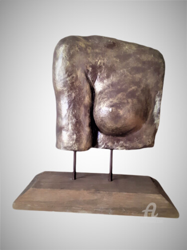 Sculpture intitulée "Le sein - Terre cui…" par Atelier Mélyne Sculpture, Œuvre d'art originale, Terre cuite