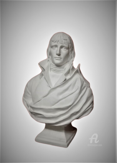Rzeźba zatytułowany „Grand Bonaparte de…” autorstwa Atelier Mélyne Sculpture, Oryginalna praca, Gips