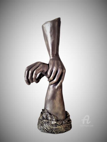 Sculptuur getiteld "Le Sauvetage - Proj…" door Atelier Mélyne Sculpture, Origineel Kunstwerk, Klei
