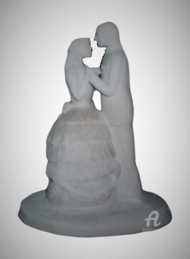 Rzeźba zatytułowany „La valse - Terre cu…” autorstwa Atelier Mélyne Sculpture, Oryginalna praca, Terakota