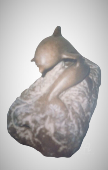 雕塑 标题为“Les Dauphins - Pier…” 由Atelier Mélyne Sculpture, 原创艺术品, 石
