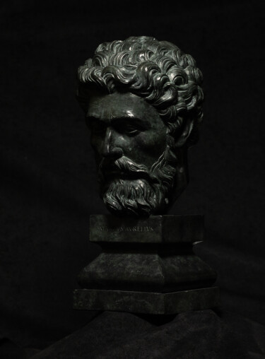 Sculpture intitulée "Marc Aurèle" par Atelier Missor, Œuvre d'art originale, Bronze