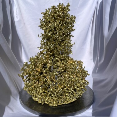 Skulptur mit dem Titel "⁽CuˣZn⁾²" von Atelier Sibuet, Original-Kunstwerk, Metalle