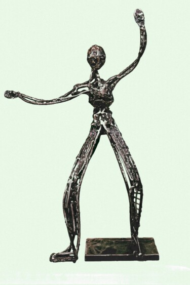 Scultura intitolato "ADN" da Atelier Tino, Opera d'arte originale, Metalli