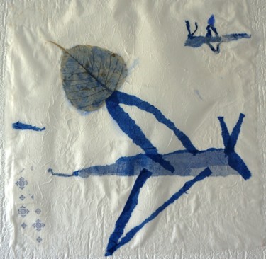 Peinture intitulée "Creatures collecting" par Bo Deiana, Œuvre d'art originale, Huile