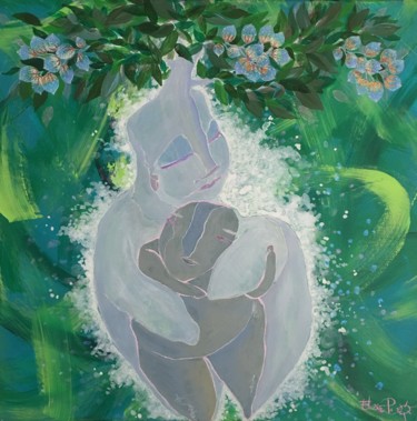 Картина под названием "Protection maternel…" - Atelier2rag, Подлинное произведение искусства, Акрил