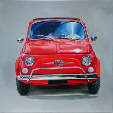 Painting titled "CINQUECENTO" by Mc_garbage, Original Artwork, Oil