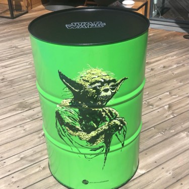 Design intitulée "Bidon YODA" par Patrice Almodovar, Œuvre d'art originale, Meuble