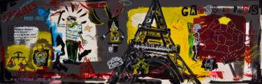 "Les gangs de Paris" Peinture intitulée ""Les gangs de Paris"" par Patrice Almodovar, Œuvre d'art originale, Acrylique