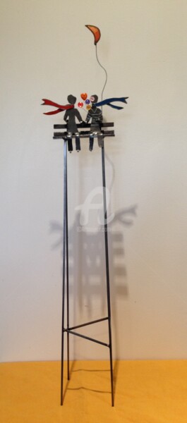Amoureux sur le banc 75 cm © par Arzel