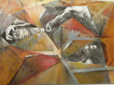 Peinture intitulée "Pyrame et Thisbee" par Job, Œuvre d'art originale, Huile