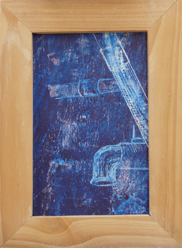 Peinture intitulée "Conduites" par Martine Sezer, Œuvre d'art originale, Tempera Monté sur Autre panneau rigide