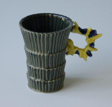 Design mit dem Titel "luxor, tasse seul,…" von Bas Van Zuijlen, Original-Kunstwerk, Keramik