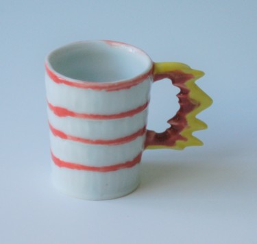 Design mit dem Titel "Dresden, tasse seul…" von Bas Van Zuijlen, Original-Kunstwerk, Keramik