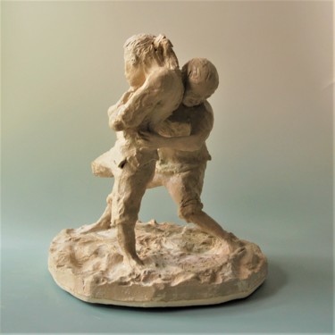 Скульптура под названием "Gouren" - Bas Van Zuijlen, Подлинное произведение искусства, Глина