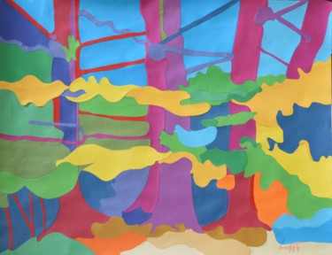 Périgord Noir 2 Collages intitulée "Périgord Noir 2" par Pascal Laurent, Œuvre d'art originale, Collages
