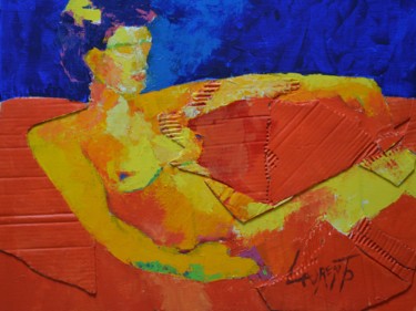 Peinture intitulée "Nu féminin" par Pascal Laurent, Œuvre d'art originale, Acrylique