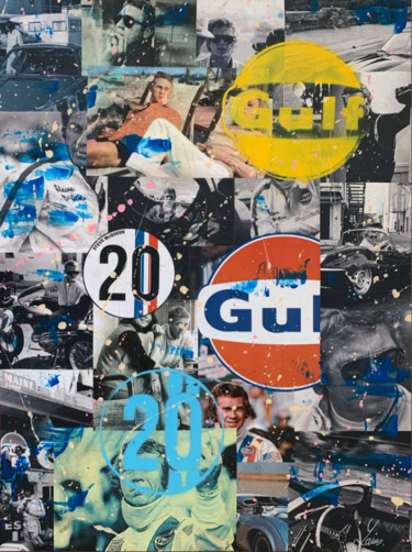 Collages titled "Steve Mcqueen is a…" by Louis Rosenthal, Original Artwork, Collages