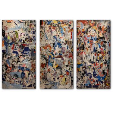 Collages intitulée "Urban Abstract" par Louis Rosenthal, Œuvre d'art originale, Collages
