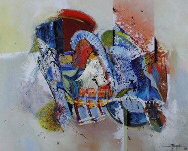 Painting titled "obstacles.jpg" by Myriam Buquet, Original Artwork