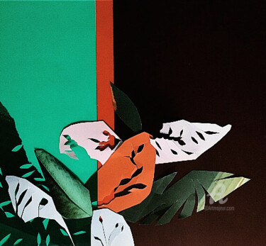 Colagens intitulada "Acer" por Milena Mohr, Obras de arte originais, Colagens