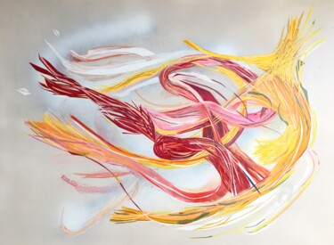 Collages intitulée "Farbexplosion no.2…" par Milena Mohr, Œuvre d'art originale, Acrylique