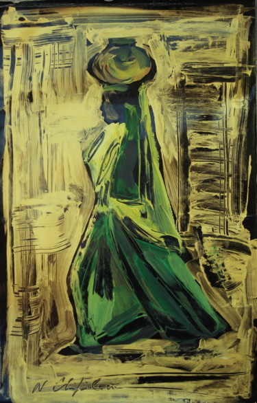 Peinture intitulée "Sortie. Porteuse in…" par Atelier N N . Art Store By Nat, Œuvre d'art originale, Acrylique