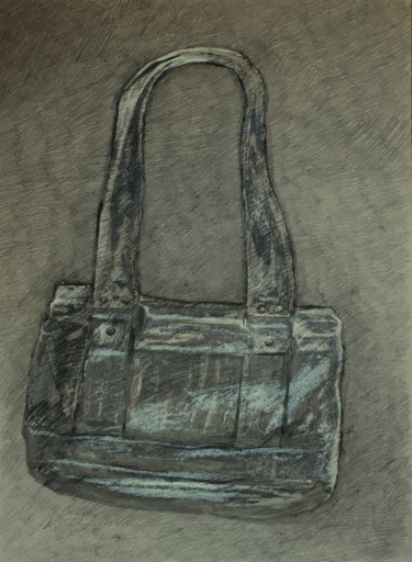 Drawing titled "Sac Guess 7" by Atelier N N . Art Store By Nat, Original Artwork, Graphite