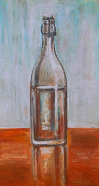 Pittura intitolato "Ma bouteille préfer…" da Nathalia Chipilova, Opera d'arte originale, Acrilico