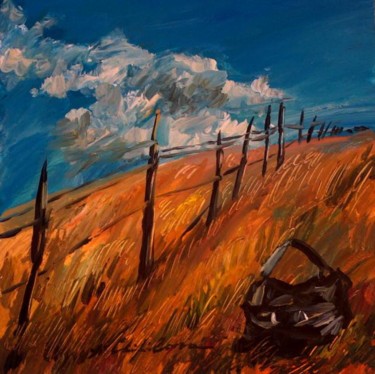 Peinture intitulée "Field" par Atelier N N . Art Store By Nat, Œuvre d'art originale, Acrylique