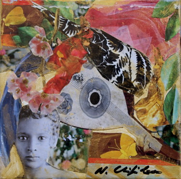 Collages titled "Eden" by Atelier N N . Art Store By Nat, Original Artwork, Paper cutting