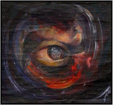 Pittura intitolato "2 cosmos" da Atelier N N . Art Store By Nat, Opera d'arte originale, Olio