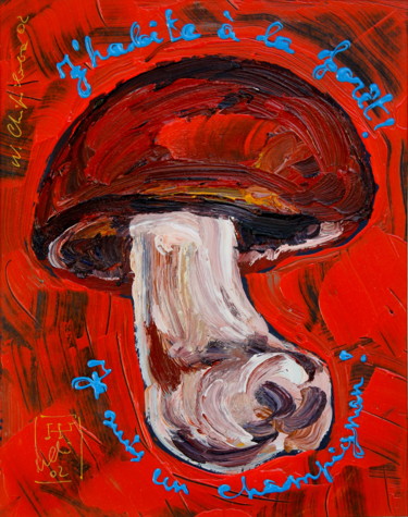 Painting titled "Champignon" by Atelier N N . Art Store By Nat, Original Artwork, Acrylic