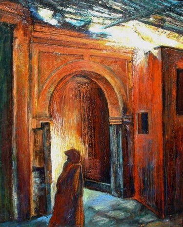 Schilderij getiteld "Percée de la lumière" door Nathalia Chipilova, Origineel Kunstwerk, Olie