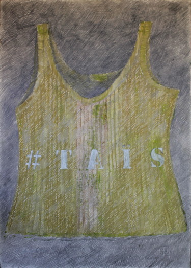 Рисунок под названием "Taïs 1" - Atelier N N . Art Store By Nat, Подлинное произведение искусства, Графит