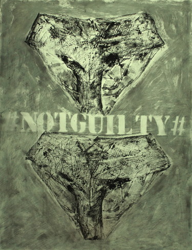 Malerei mit dem Titel "Not Guilty 2" von Atelier N N . Art Store By Nat, Original-Kunstwerk, Acryl
