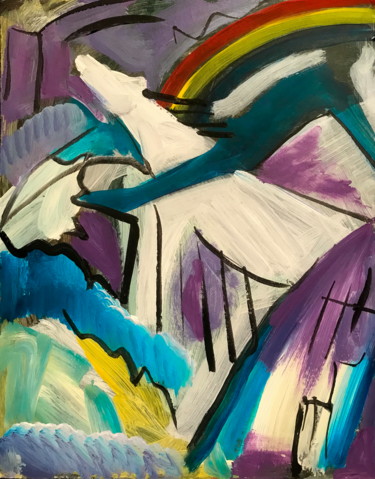 Malerei mit dem Titel "Inspiration Kandins…" von Atelier N N . Art Store By Nat, Original-Kunstwerk, Acryl