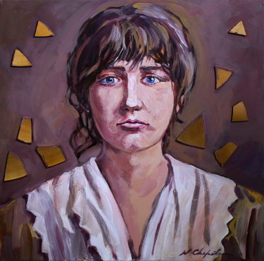 Painting titled "Camille Claudel 1.…" by Atelier N N . Art Store By Nat, Original Artwork, Acrylic