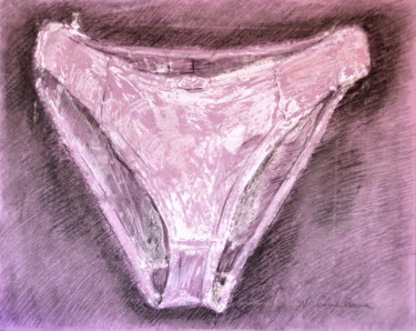 Painting titled "Lilac Panties 1" by Nathalia Chipilova, Original Artwork, Acrylic