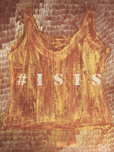Disegno intitolato "# Isis" da Atelier N N . Art Store By Nat, Opera d'arte originale, Pastello