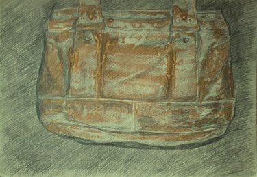 Drawing titled "Half Bag 1  #artist…" by Atelier N N . Art Store By Nat, Original Artwork, Acrylic